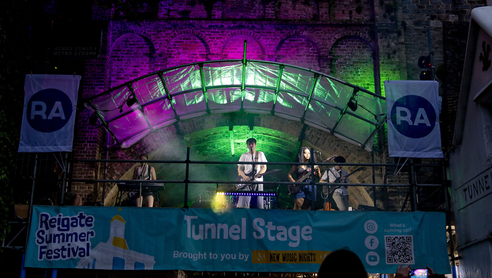 Danny Marriott on the Tunnel Stage