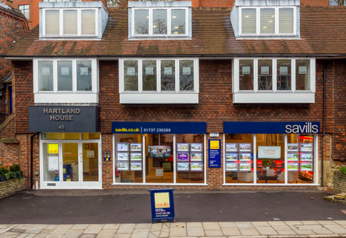Savills Reigate shopfront