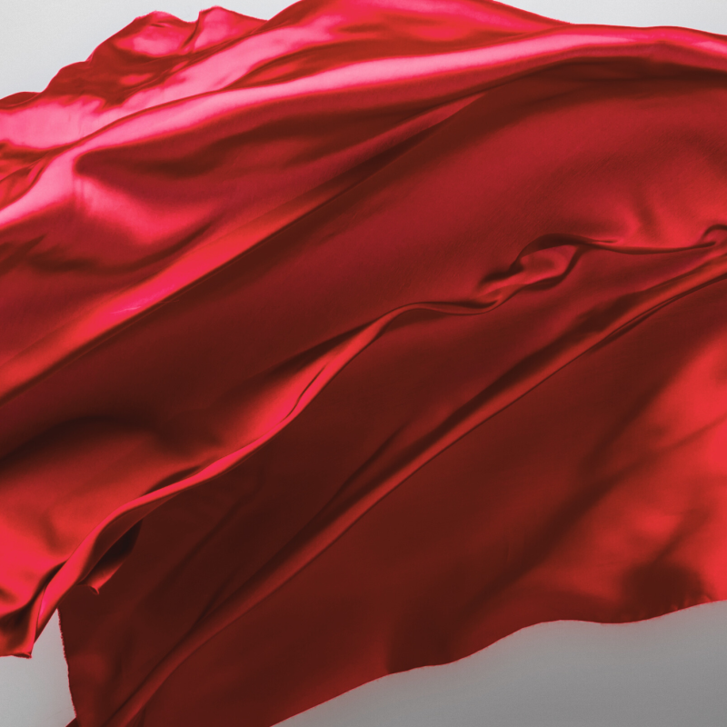 Conscious Couture red fabric